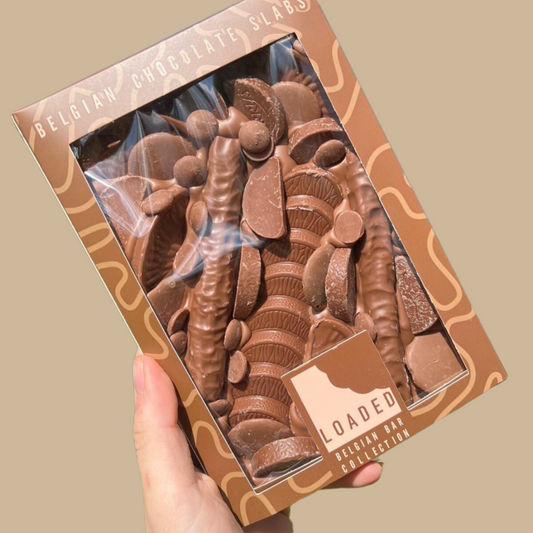 CHOCOLATE ORANGE BELGIAN CHOCOLATE SLAB.