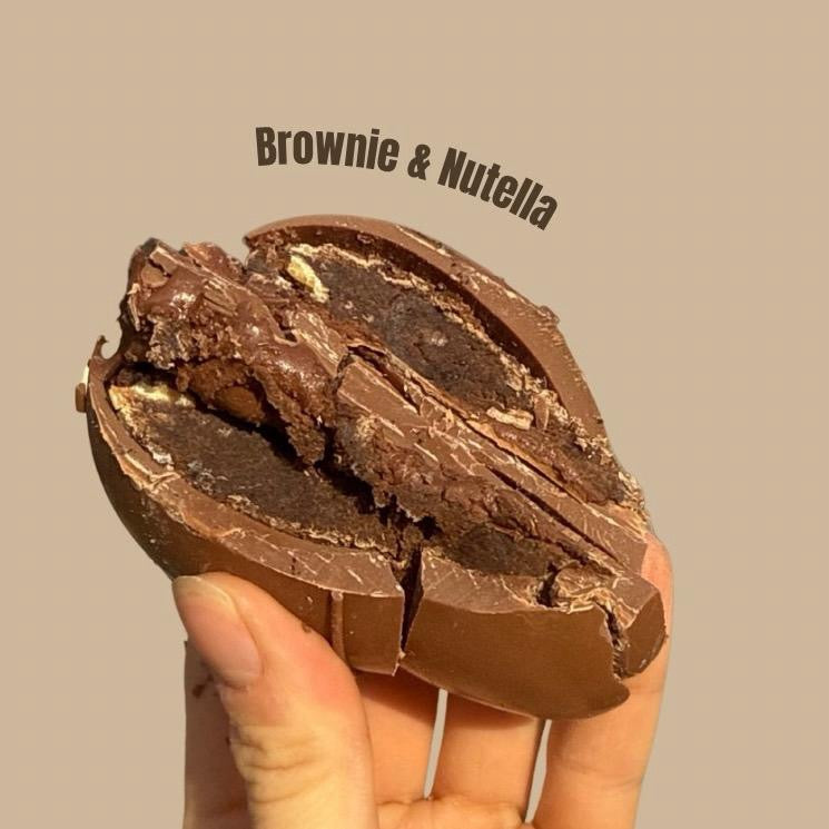 BELGIAN CHOCOLATE FILLED HALF EGGS 150g