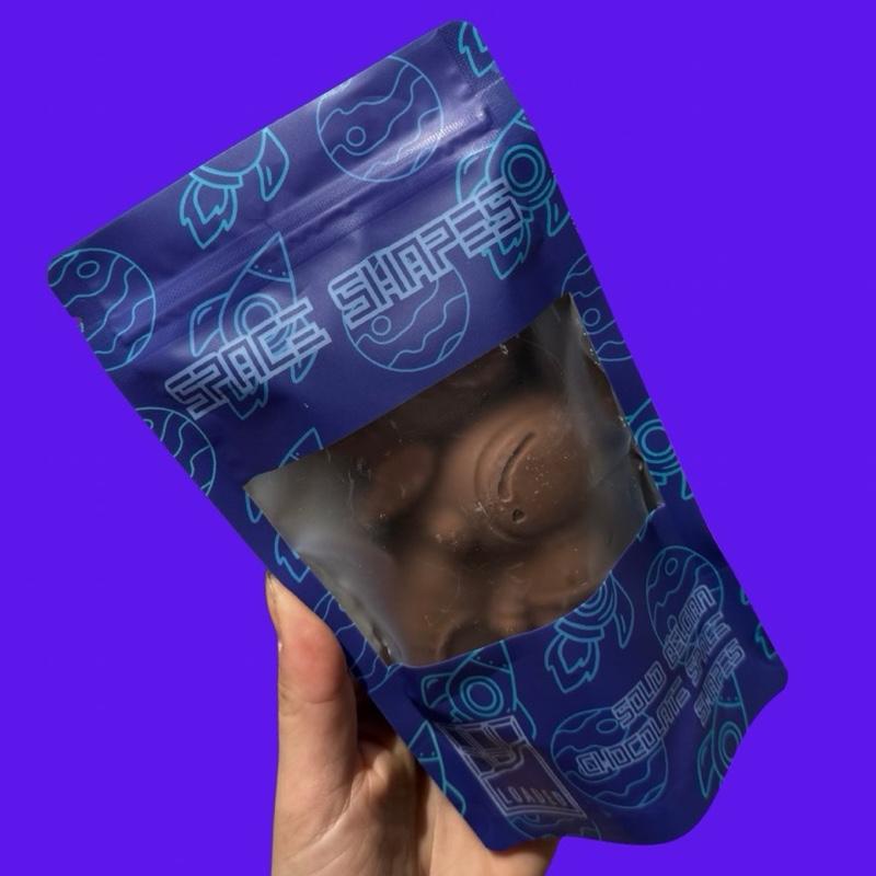 33.6% Belgian Chocolate Space Shapes 200g - Unique Space-Themed Chocolate Treats in a 200g Pack